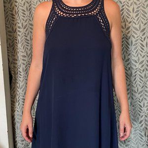 Francesca's Blue Rain Navy Dress